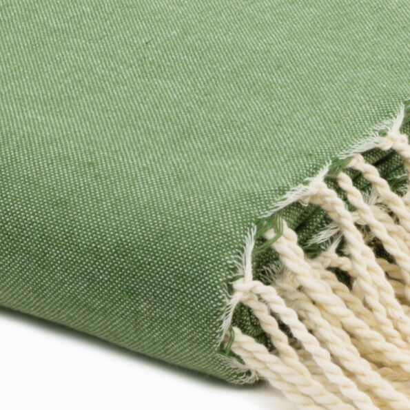 échantillon tissu Jeté de canapé coton Vert Olive Uni