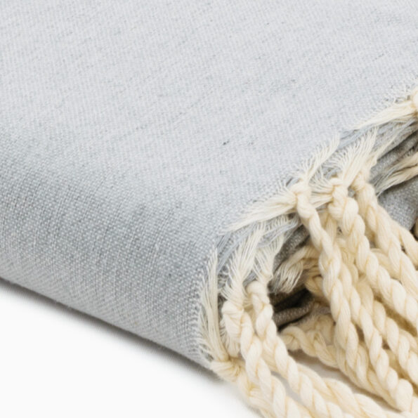 échantillon tissu Jeté de canapé coton Gris Clair Uni