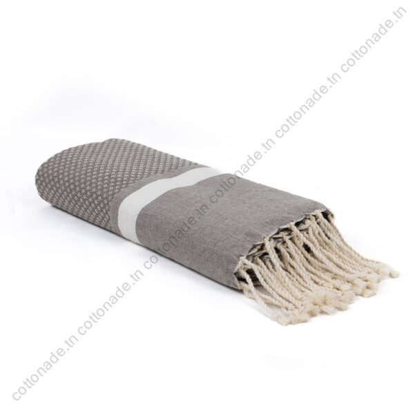 Fouta Azeggwagh Grège – 2x1m