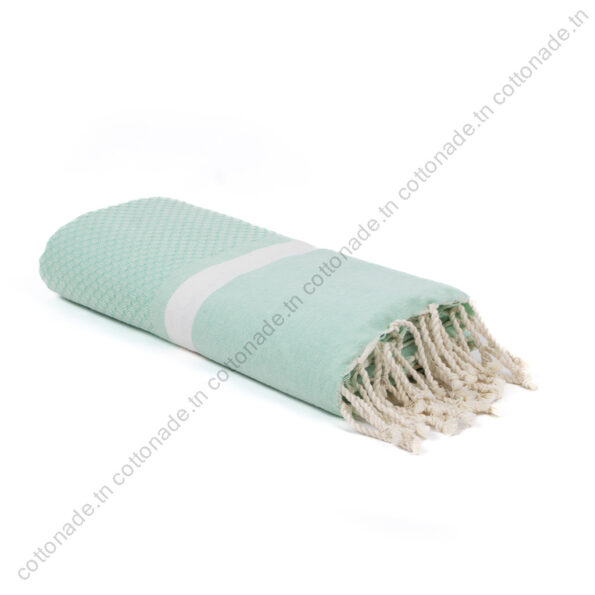Fouta Azeggwagh Vert d’Eau – 2x1m