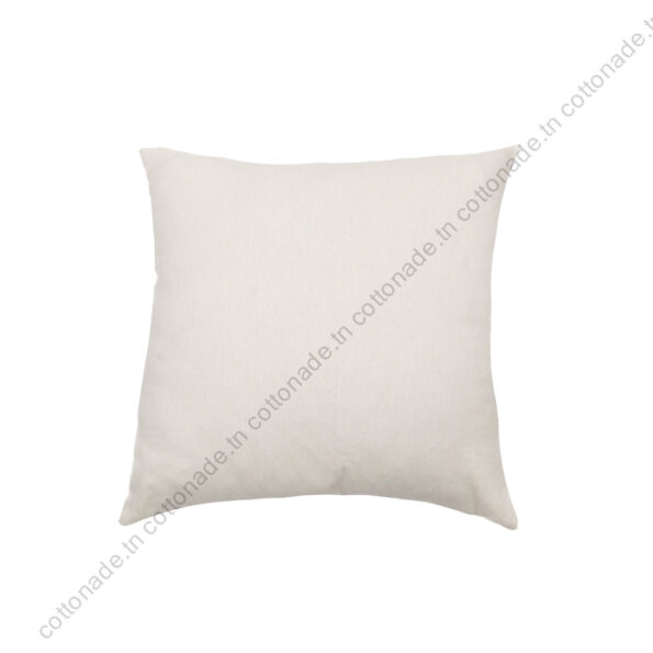 Housse de Coussin Écru Uni