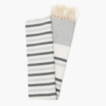 fouta-coton-jrida-ecru-rayures-noir-et-gris